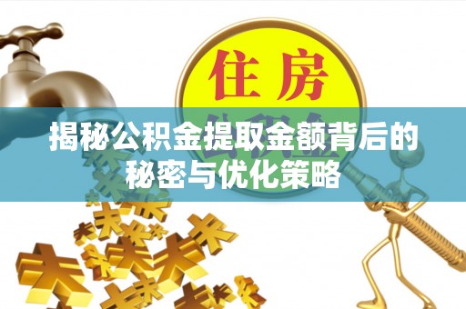 铜陵揭秘公积金提取金额背后的秘密与优化策略