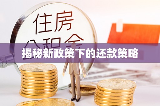 铜陵揭秘新政策下的还款策略