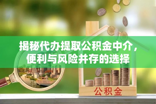 铜陵揭秘代办提取公积金中介，便利与风险并存的选择
